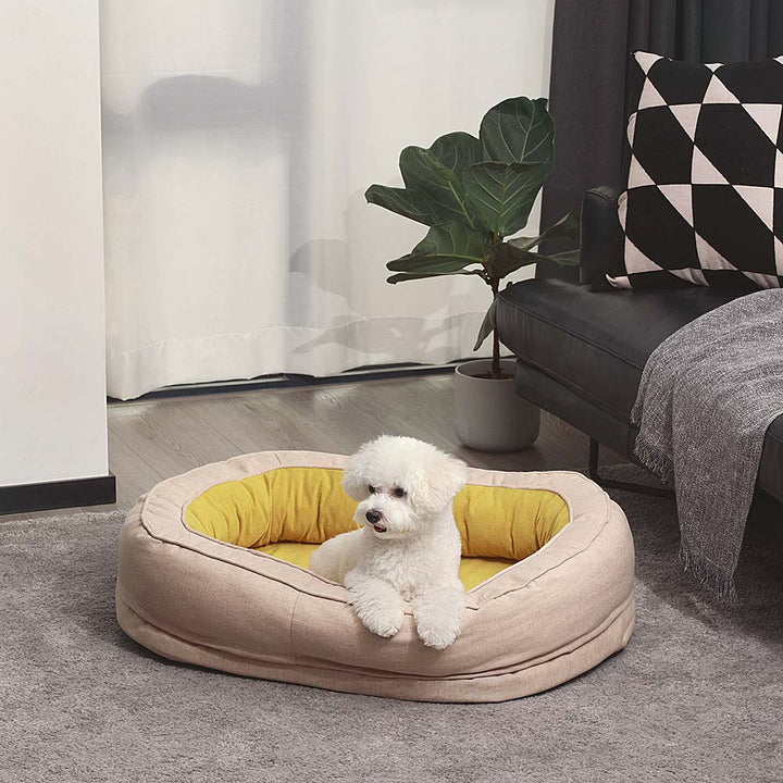 Orthopedic Donut Dog Bed with Anti - Slip and Waterproof Features - Lexians