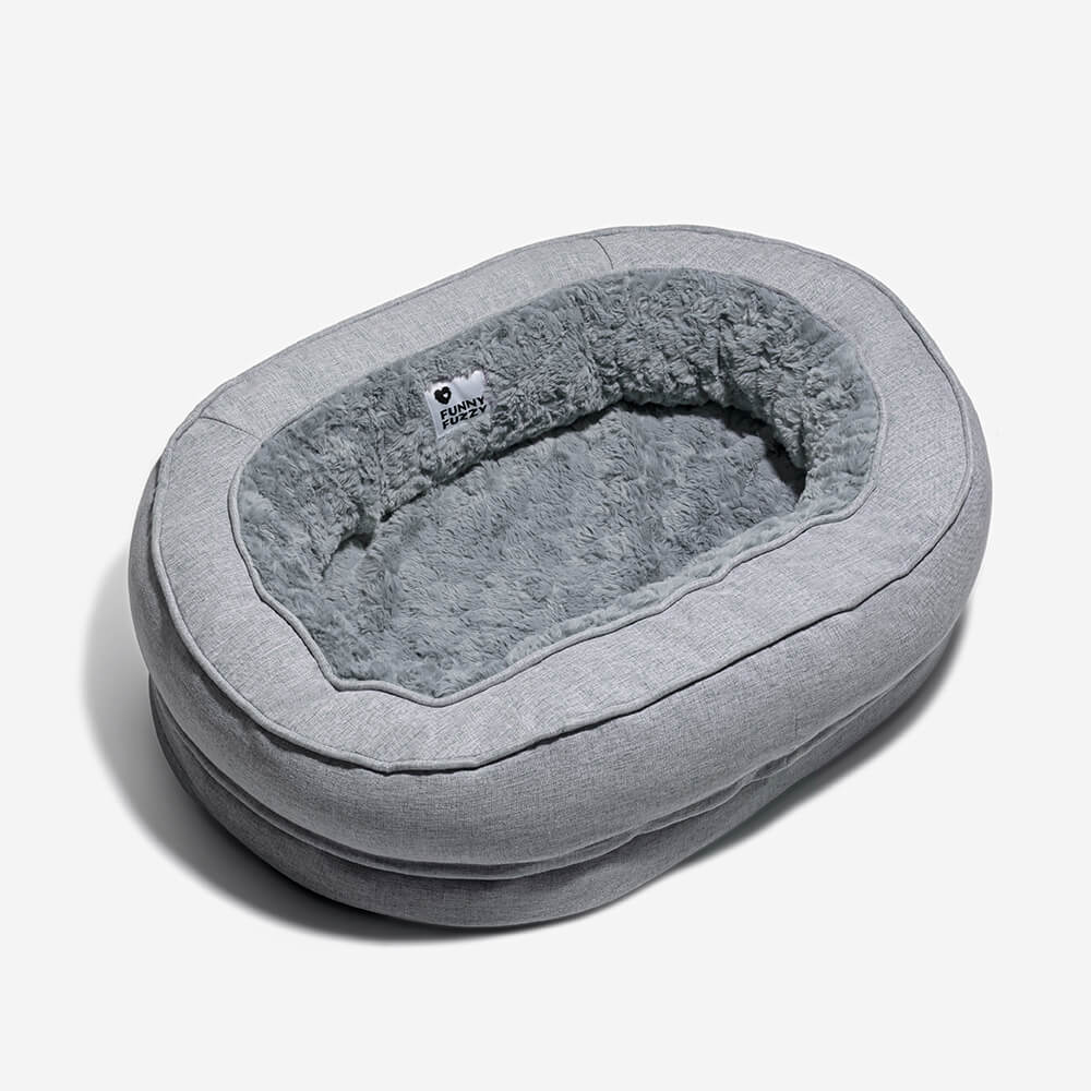Orthopedic Donut Dog Bed with Anti - Slip and Waterproof Features - Lexians