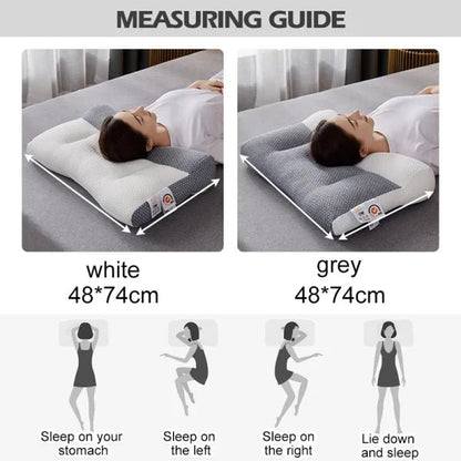 Orthopedic Neck Pillow for Enhanced Sleep Comfort - Lexians