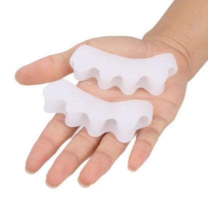 "Orthopedic silicone hammer toe brace provides pain relief, features soft gel cushioning, discreet in-shoe fit for all-day us