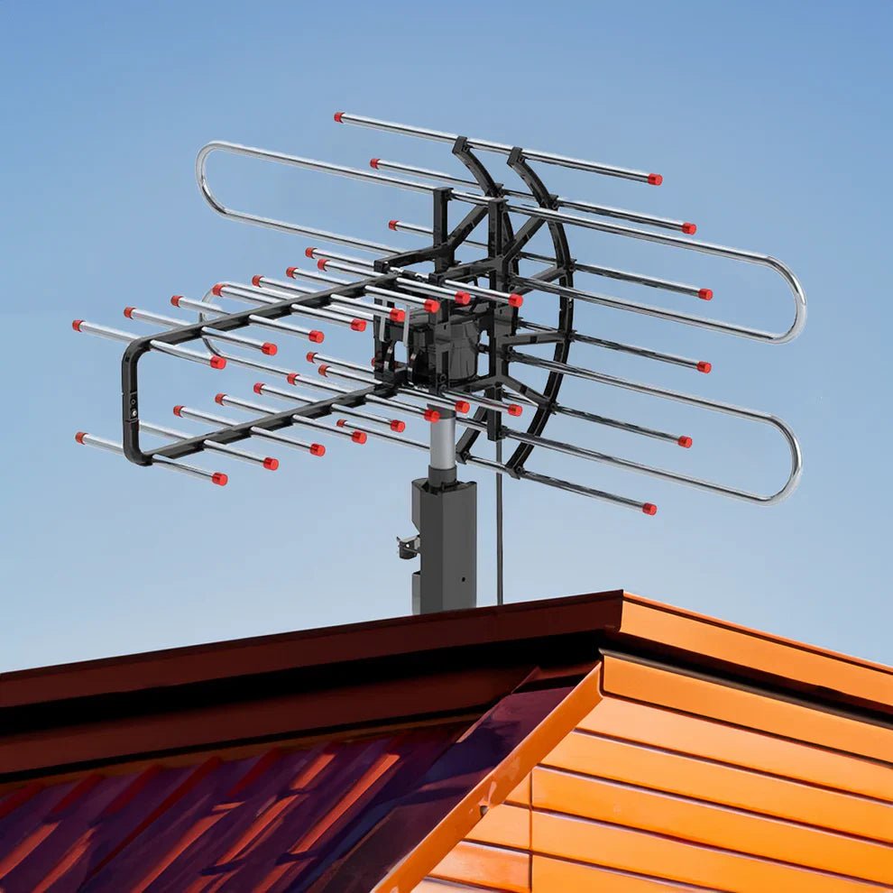 Outdoor Long Range TV Antenna with 500+ Mile UHF/VHF/FM - Lexians