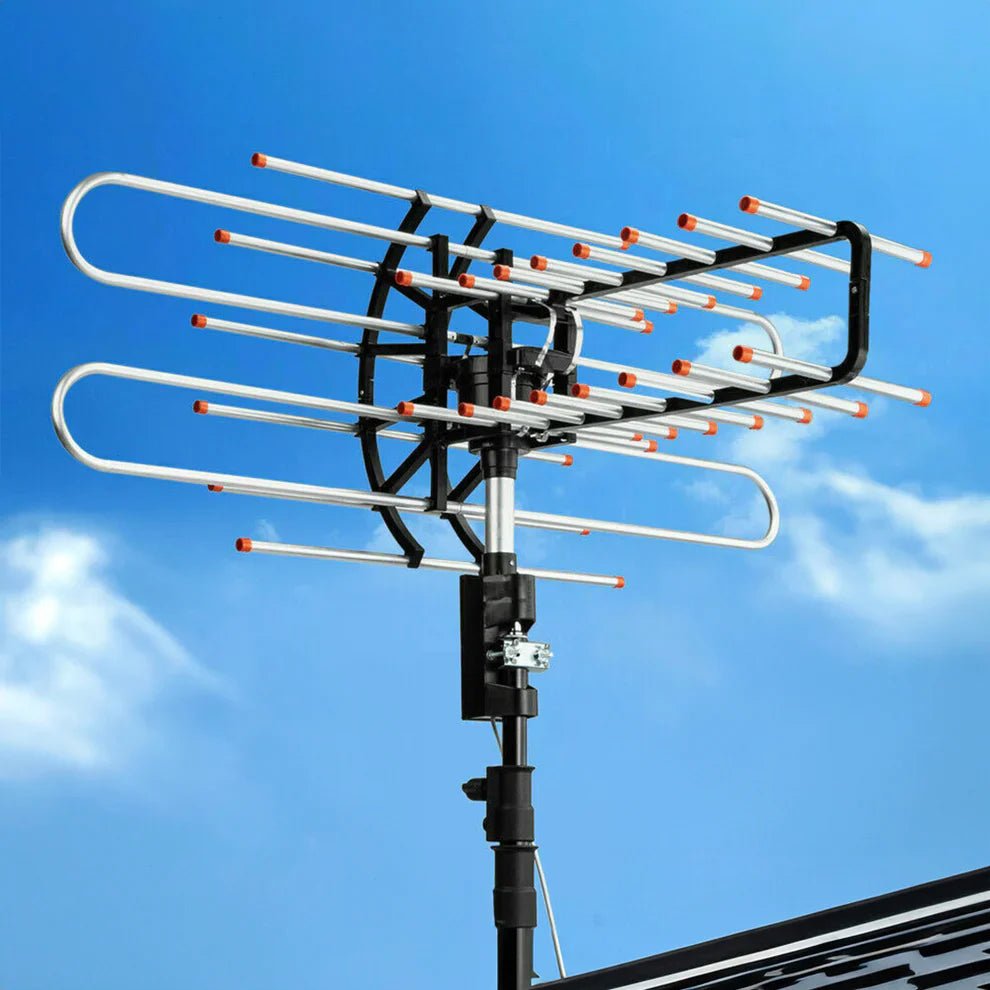 Outdoor Long Range TV Antenna with 500+ Mile UHF/VHF/FM - Lexians