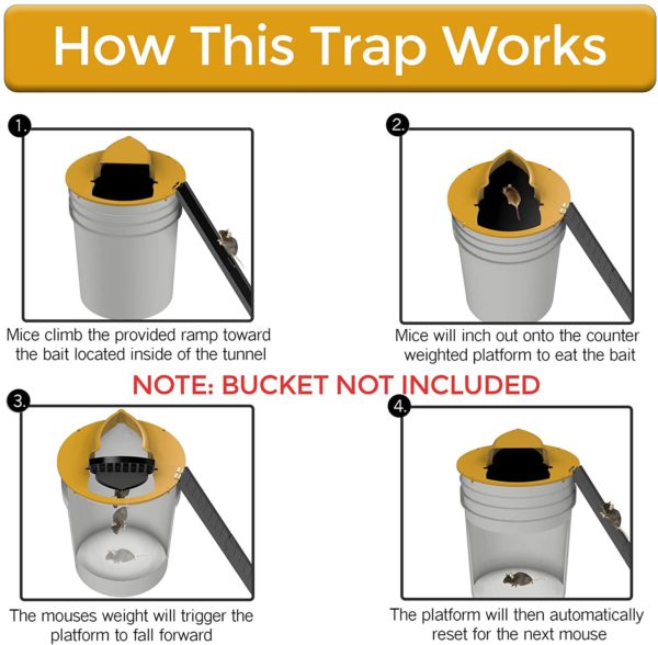 Pet - Friendly Flip N Slide Mouse Trap for Home Use - Lexians