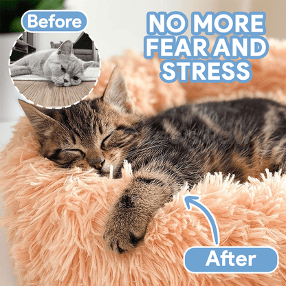 Plush Calming Cat Bed for Ultimate Feline Comfort - Lexians