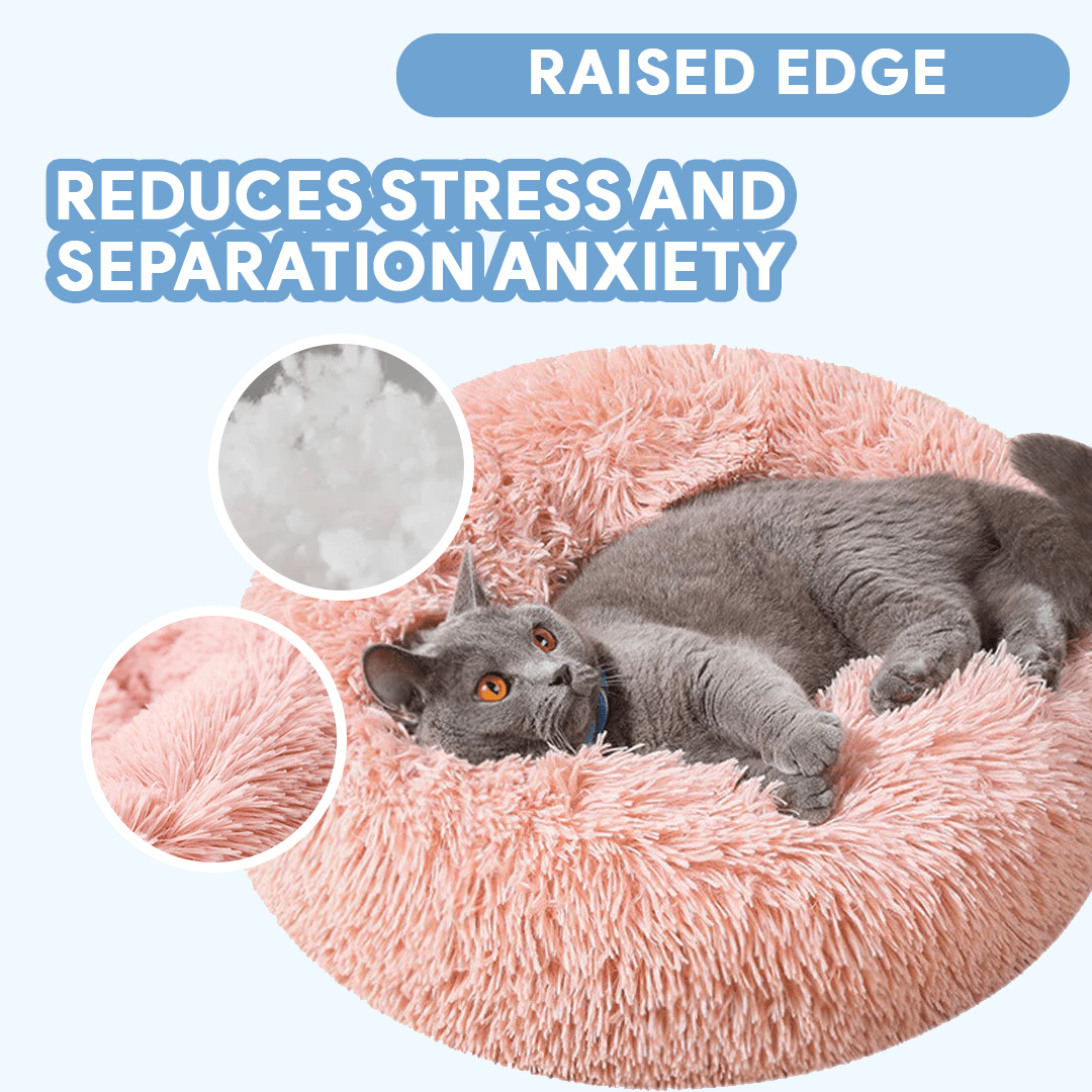 Plush Calming Cat Bed for Ultimate Feline Comfort - Lexians