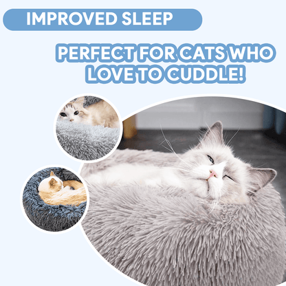 Plush Calming Cat Bed for Ultimate Feline Comfort - Lexians