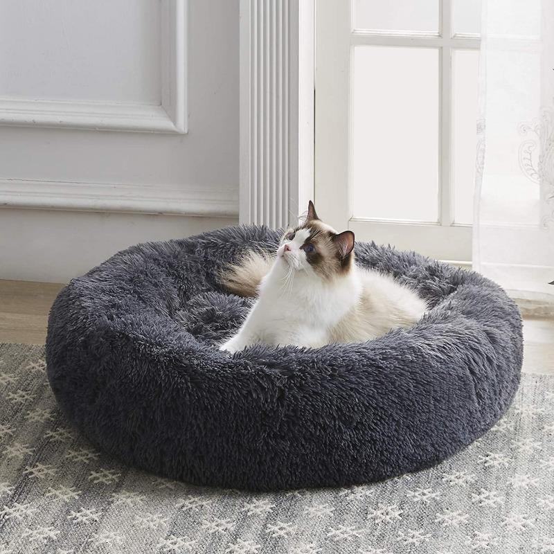 Plush Calming Cat Bed for Ultimate Feline Comfort - Lexians