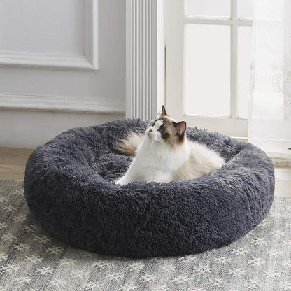 Plush Calming Cat Bed for Ultimate Feline Comfort - Lexians