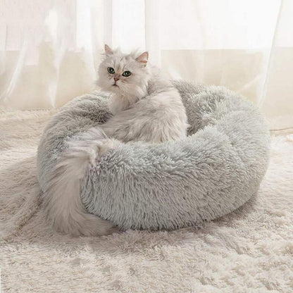 Plush Calming Cat Bed for Ultimate Feline Comfort - Lexians