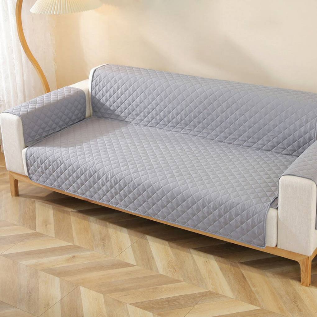 Keep your couch safe with a waterproof velvet sofa cover, a pet-friendly furniture protector.