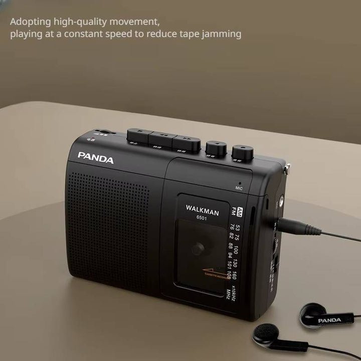 Portable AM/FM Cassette Recorder with Dual Power - Lexians