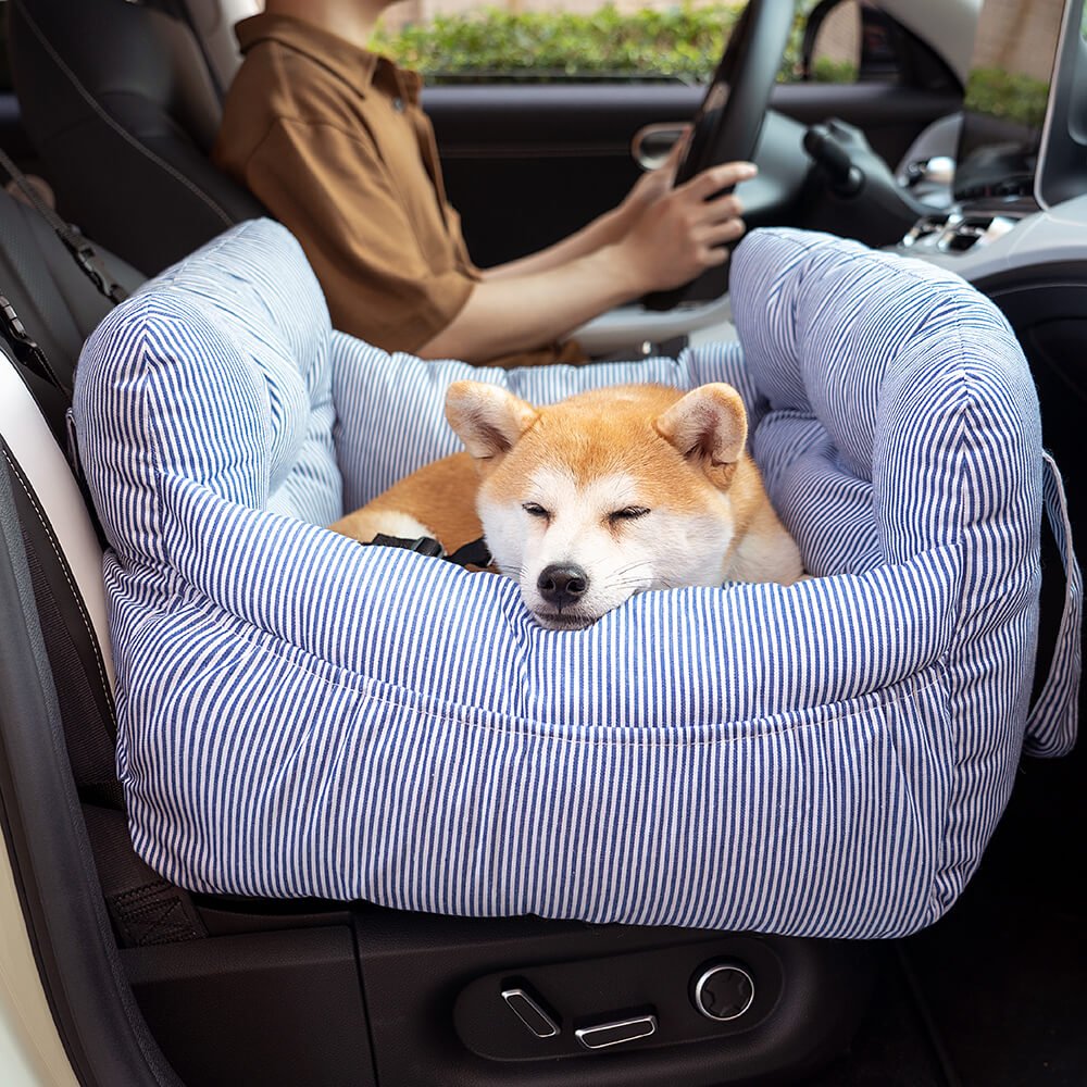 Portable Pet Booster Dog Car Seat Bed with Safety Harness - Lexians