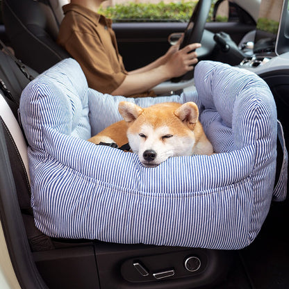 Portable Pet Booster Dog Car Seat Bed with Safety Harness - Lexians