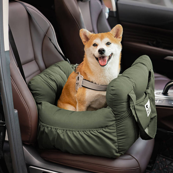 Portable Pet Booster Dog Car Seat Bed with Safety Harness - Lexians
