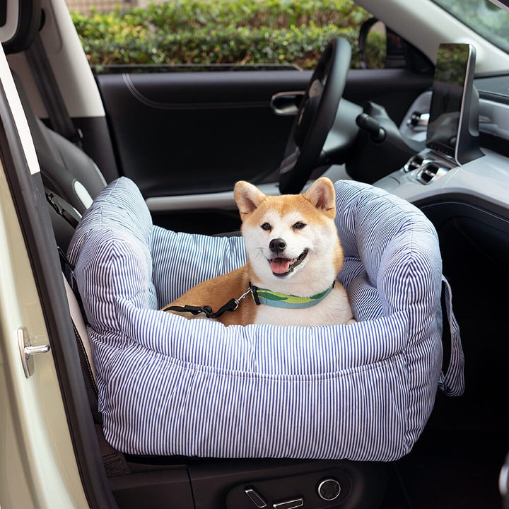 Portable Pet Booster Dog Car Seat Bed with Safety Harness - Lexians