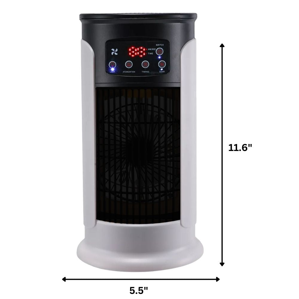Portable stand-up air conditioner with wheels, compact design, efficient cooling, ideal for home or office use.