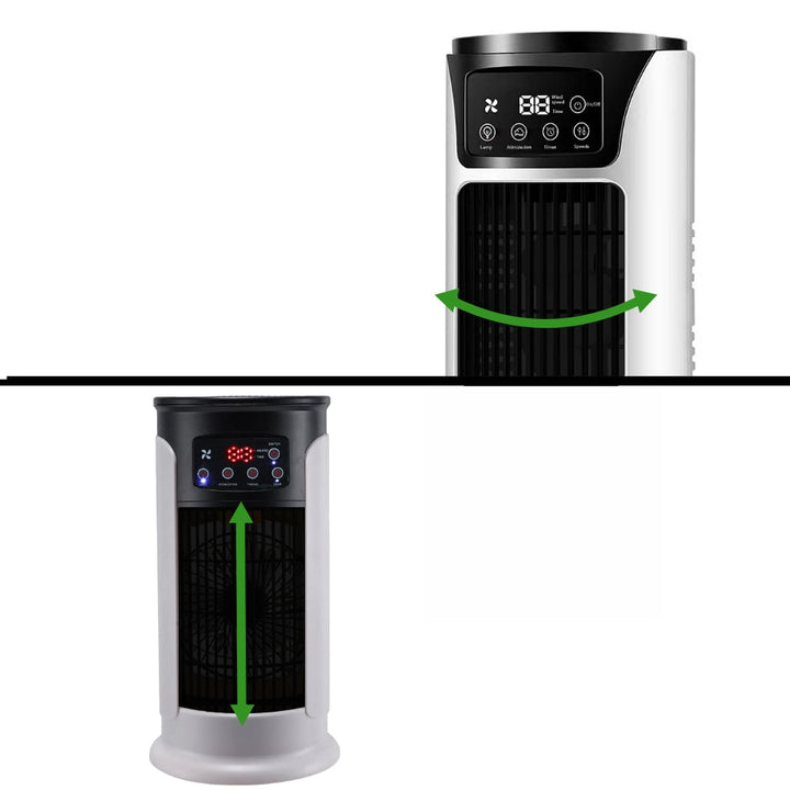 Portable stand-up air conditioner with wheels, compact design, efficient cooling, ideal for home or office use.