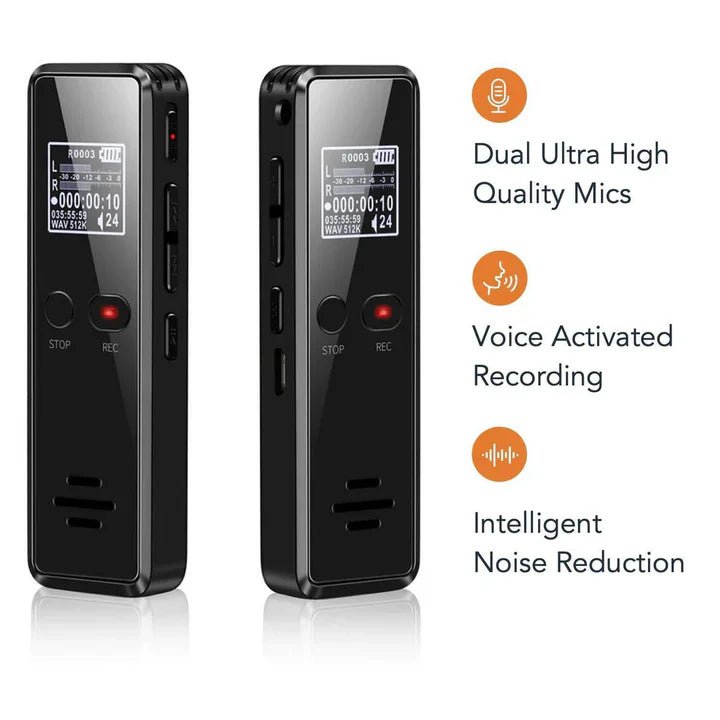 Professional Voice Recorder with Auto Save & Built - in Speaker - Lexians