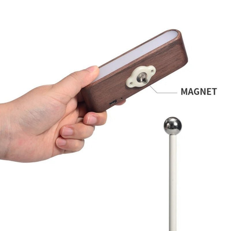 Rechargeable 360° Rotatable Wooden LED Wall Light - Lexians