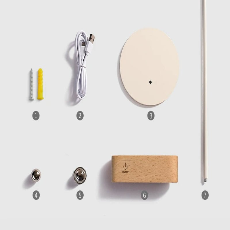 Rechargeable 360° Rotatable Wooden LED Wall Light - Lexians