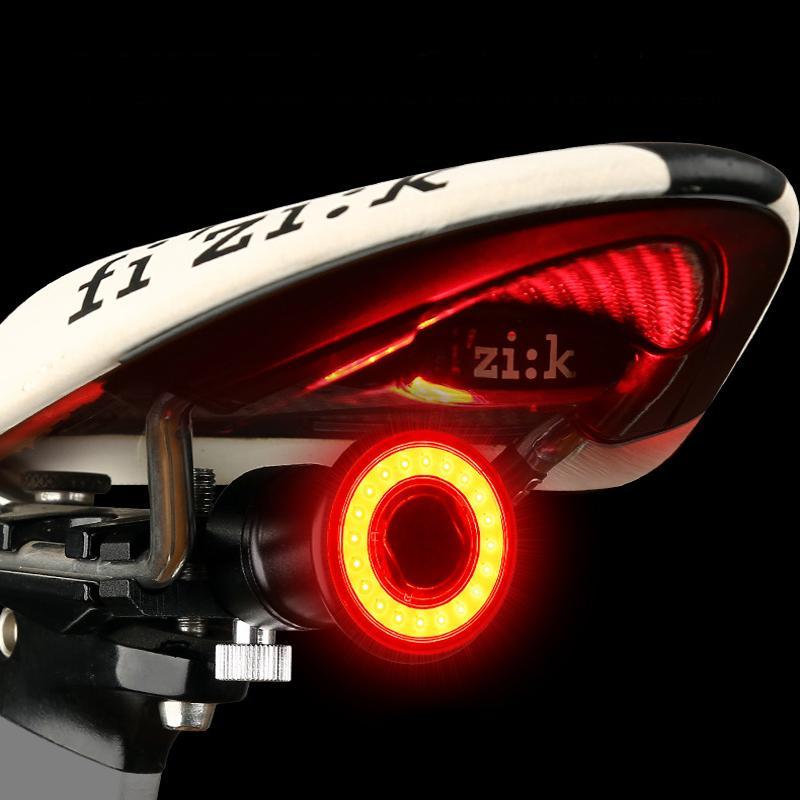 Unisex bike rear brake light with 6 modes, USB rechargeable for enhanced cycling safety. Ideal for road/MTB.