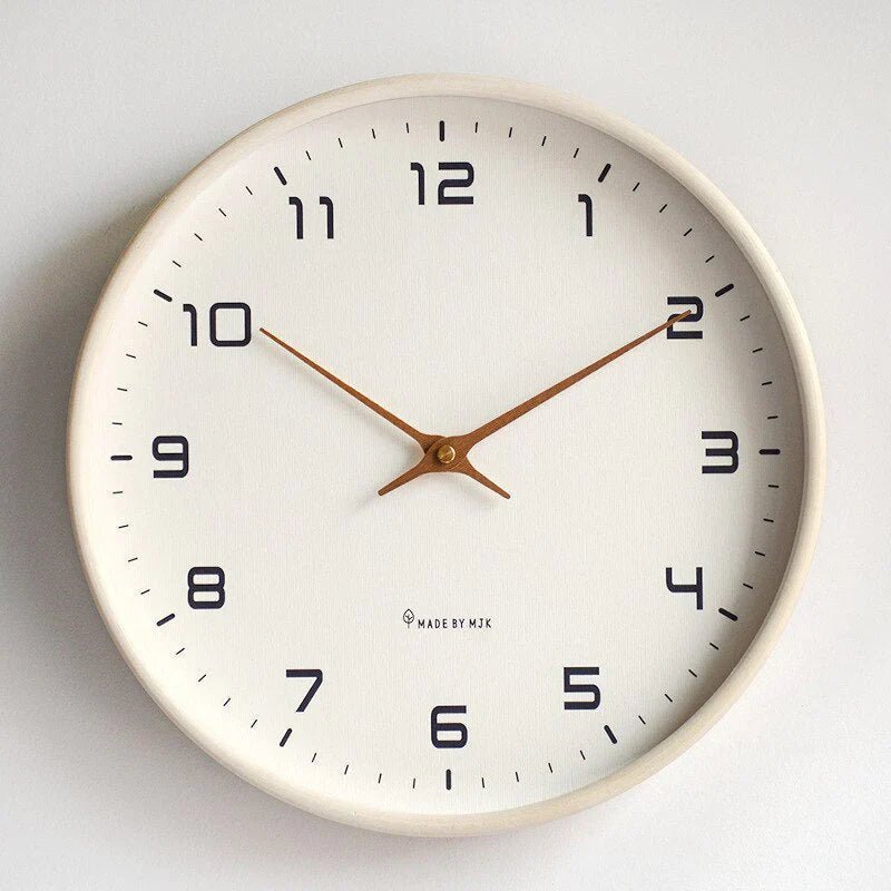 Scandinavian Minimalist Wooden Wall Clock - Lexians