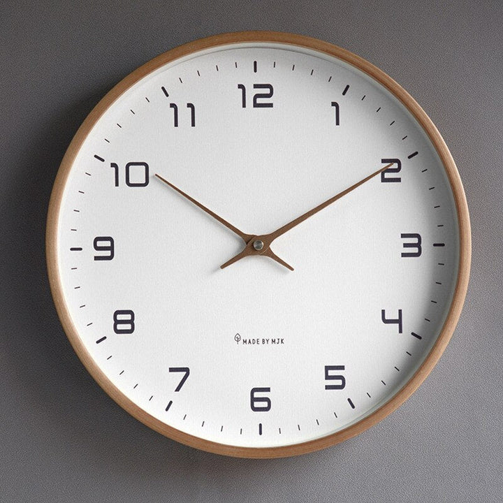 Scandinavian Minimalist Wooden Wall Clock - Lexians