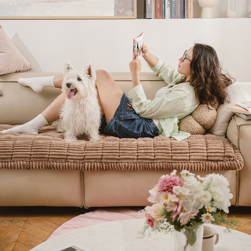 Soft Flannel Non - slip Pet Couch Cover for All Furniture Sizes - Lexians