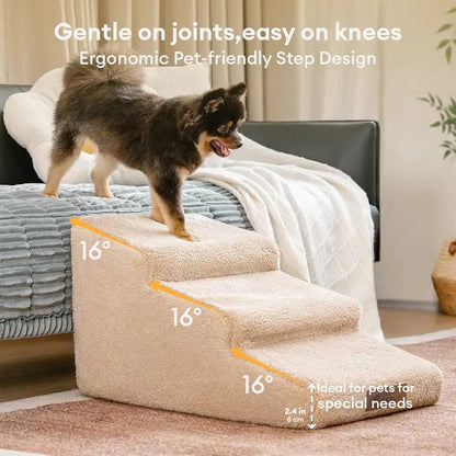 Soft Foam Dog Ramp Stairs - Comfortable Bed & Couch Access - Lexians