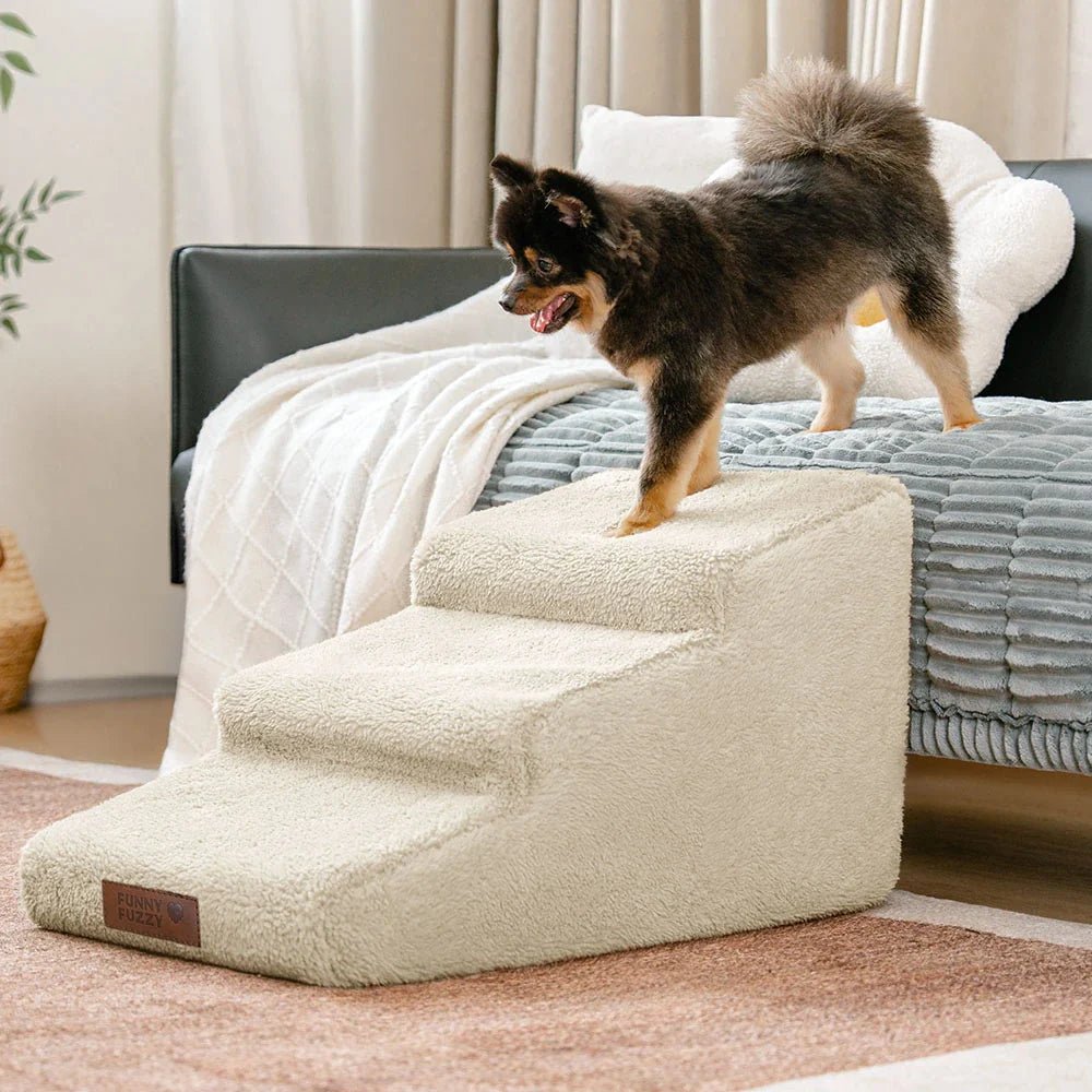 Soft Foam Dog Ramp Stairs - Comfortable Bed & Couch Access - Lexians