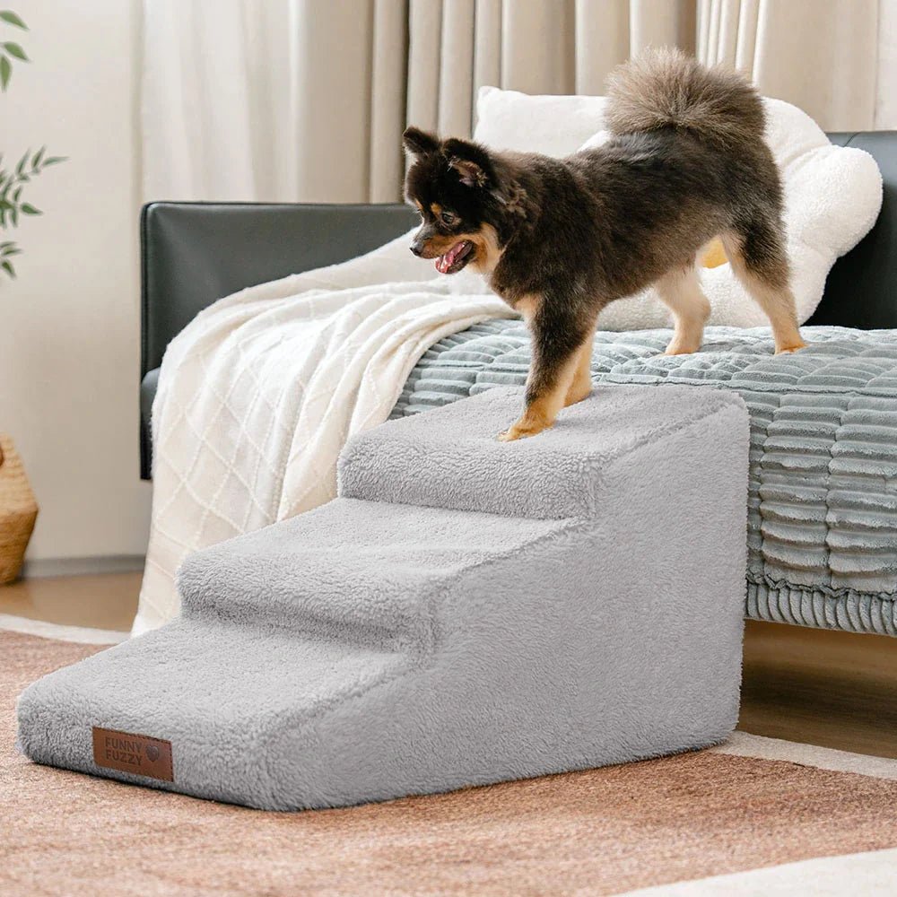 Soft Foam Dog Ramp Stairs - Comfortable Bed & Couch Access - Lexians