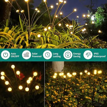 Solar Firefly Outdoor Garden LED Lights - Lexians