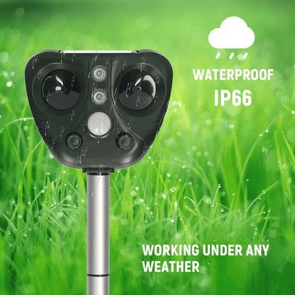 Solar Powered Ultrasonic Bird Repeller for Outdoor Use - Lexians