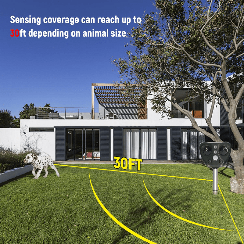 Solar Powered Ultrasonic Bird Repeller for Outdoor Use - Lexians