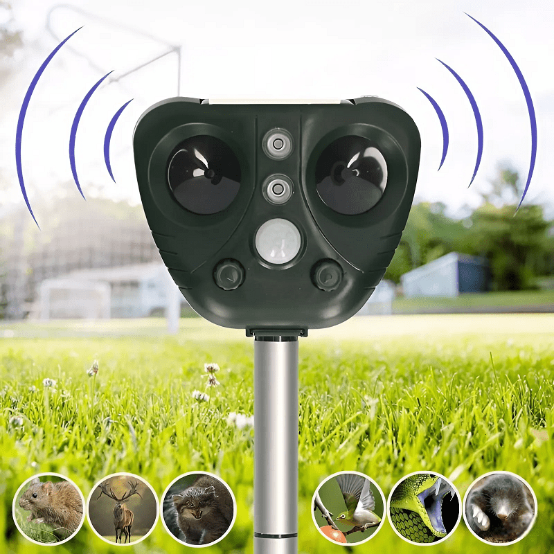 Solar Powered Ultrasonic Bird Repeller for Outdoor Use - Lexians