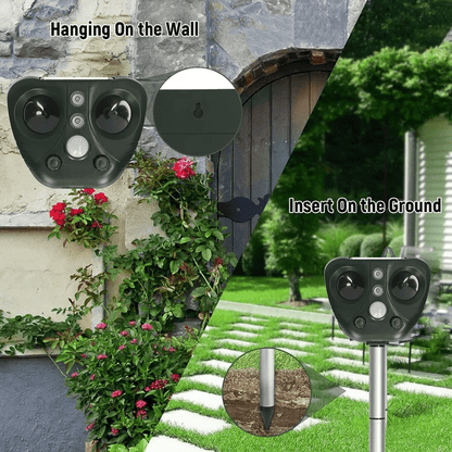 Solar Powered Ultrasonic Bird Repeller for Outdoor Use - Lexians