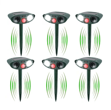 Solar Powered Ultrasonic Chipmunk Repeller for Outdoor Gardens - Lexians