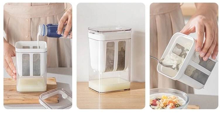 Stainless Steel Greek Yogurt & Cheese Maker with Whey Filter - Lexians