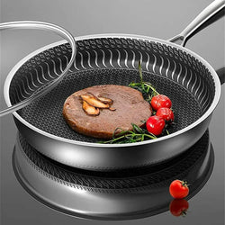 Stainless Steel Honeycomb Non - Stick Wok - Stir - Fry Cookware - Lexians