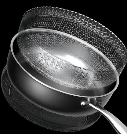 Stainless Steel Honeycomb Non - Stick Wok - Stir - Fry Cookware - Lexians