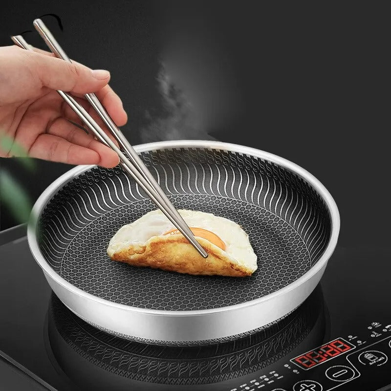 Stainless Steel Honeycomb Non - Stick Wok - Stir - Fry Cookware - Lexians