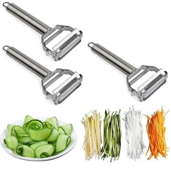 Stainless Steel Multi - Function Vegetable Peeler & Julienne Cutter - Lexians