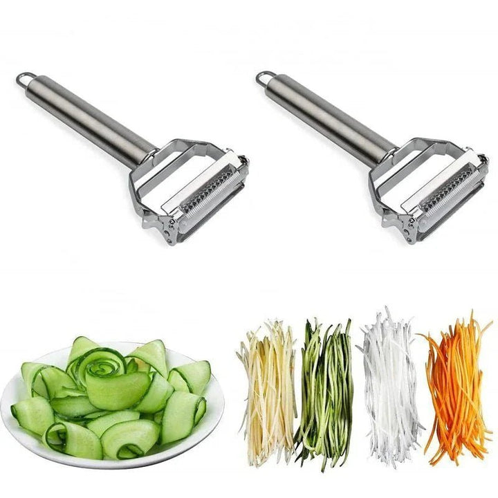 Stainless Steel Multi - Function Vegetable Peeler & Julienne Cutter - Lexians