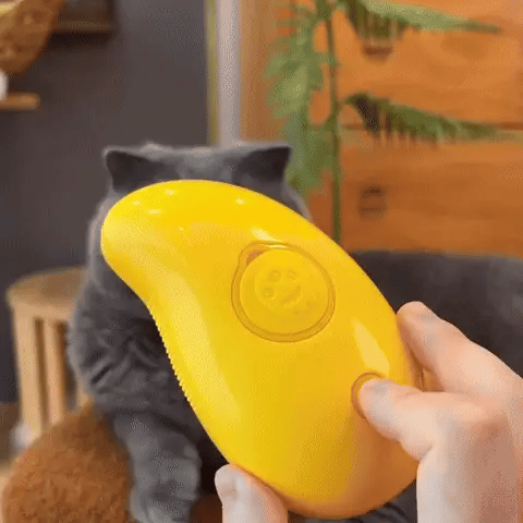 Steamy Cat Grooming Brush with Silicone Bristles - Lexians