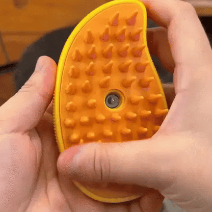 Steamy Cat Grooming Brush with Silicone Bristles - Lexians