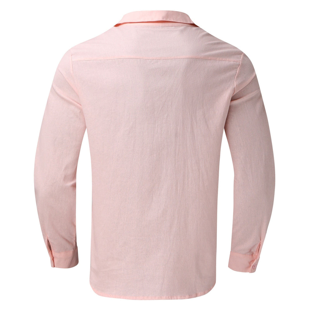 Men's breathable oversized summer shirt, relaxed fit, button-down design for ultimate comfort & travel.