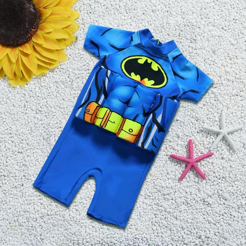 Adjustable toddler swim vest, provides UV 50+ sun protection & built-in shorts.