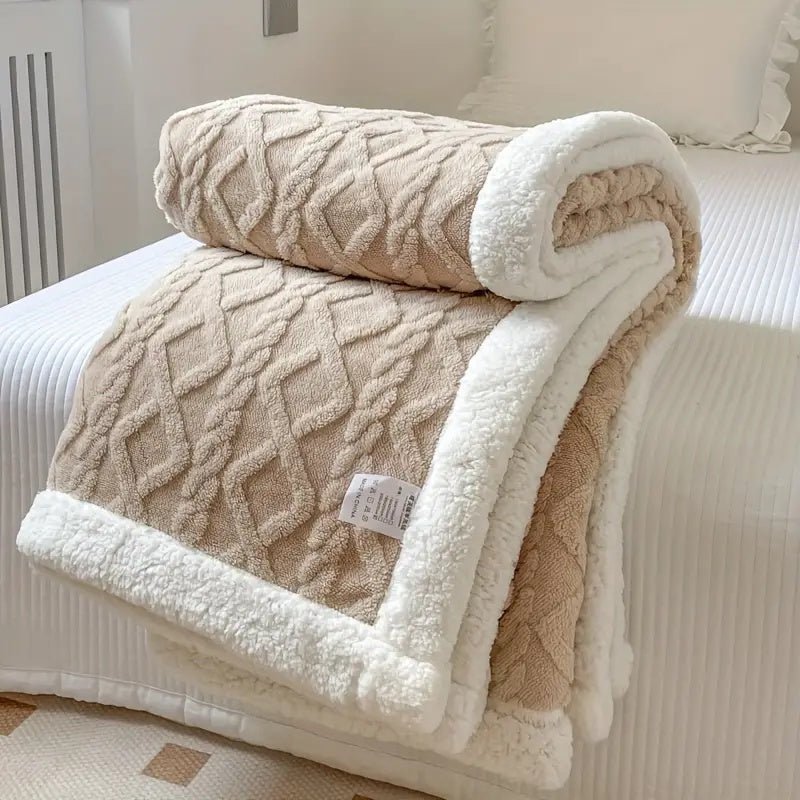 Ultra Cozy Reversible Sherpa Blanket for All Seasons - Lexians
