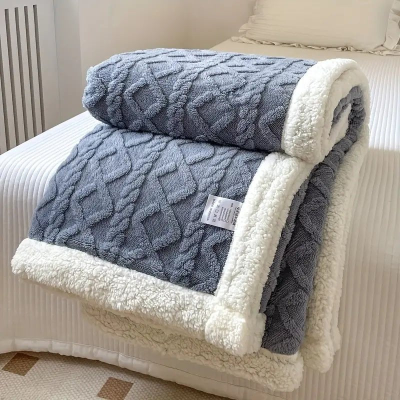 Ultra Cozy Reversible Sherpa Blanket for All Seasons - Lexians