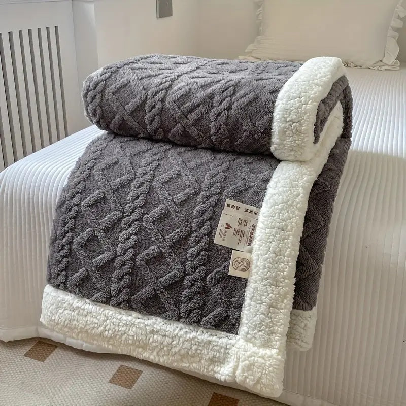 Ultra Cozy Reversible Sherpa Blanket for All Seasons - Lexians